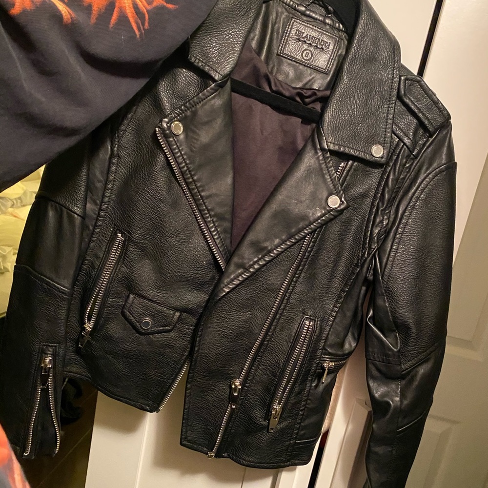 BLANK NYC MOTORCYCLE JACKET LEATHER